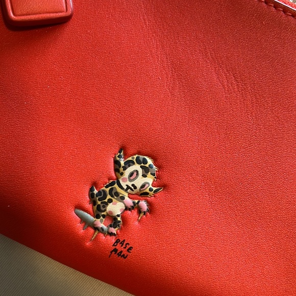 Coach x Baseman Buster Red Wristlet - Picture 3 of 5